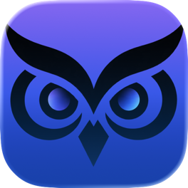 The Civetta app icon: an owl
